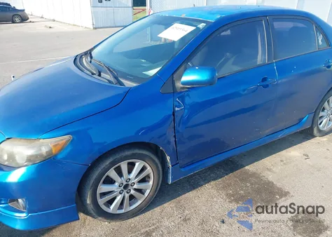 2009 Toyota Corolla S z USA, uszkodzony, nr VIN 2T1BU40E89C047960